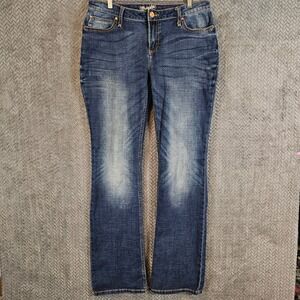 Wrangler Womens cowgirl Boot Cut Jeans western Stretch Denim Size 11/12 x 36